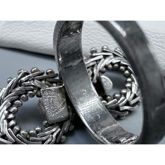 Diamant's 925 M. O. Mexico Amazing Articulated Links Sterling Silver Ring 6.5 - Picture 3 of 5